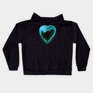 My teal heart Kids Hoodie